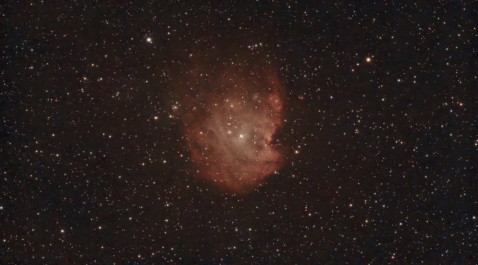 Monkey Head Nebula NGC 2174 in Orion captured with DWARF Mini
